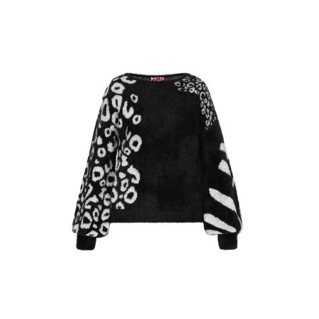 myMo ROCKS Trui zwart / wit