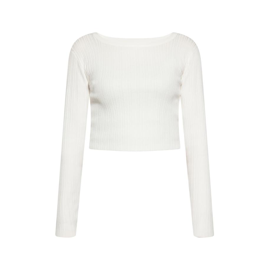NAEMI NAEMI Gebreid vest wolwit -