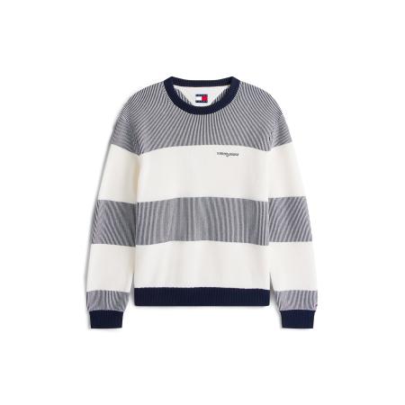 Tommy Jeans Tommy Jeans Trui navy / wit
