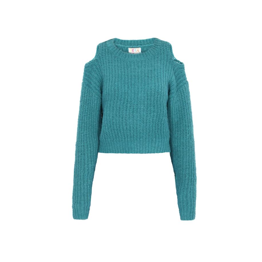 IZIA IZIA Trui turquoise -