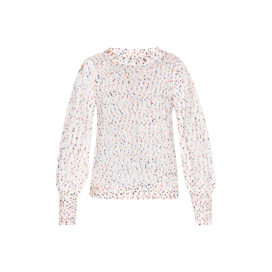ebeeza ebeeza Trui Fashion Look beige / blauw / donkerlila / oranje -