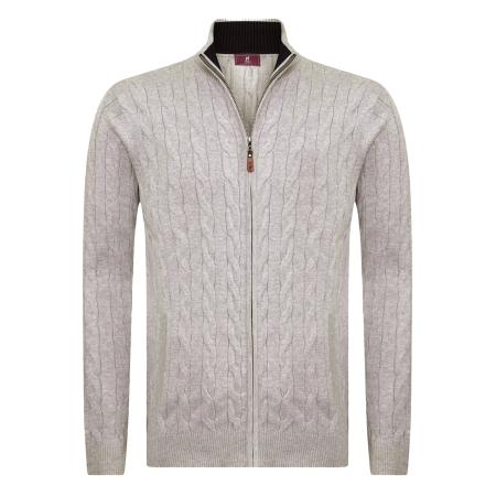 Williot Williot Gebreid vest grijs