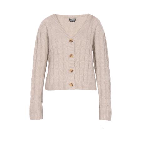 DreiMaster DreiMaster Vintage Gebreid vest lichtbruin