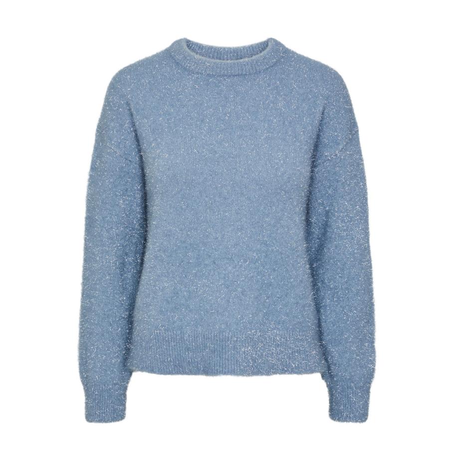 Pieces PIECES Trui SNOW lichtblauw / zilvergrijs -