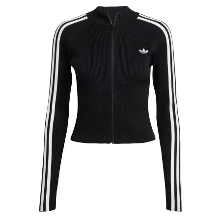 Adidas ADIDAS ORIGINALS Gebreid vest Adicolor zwart / wit