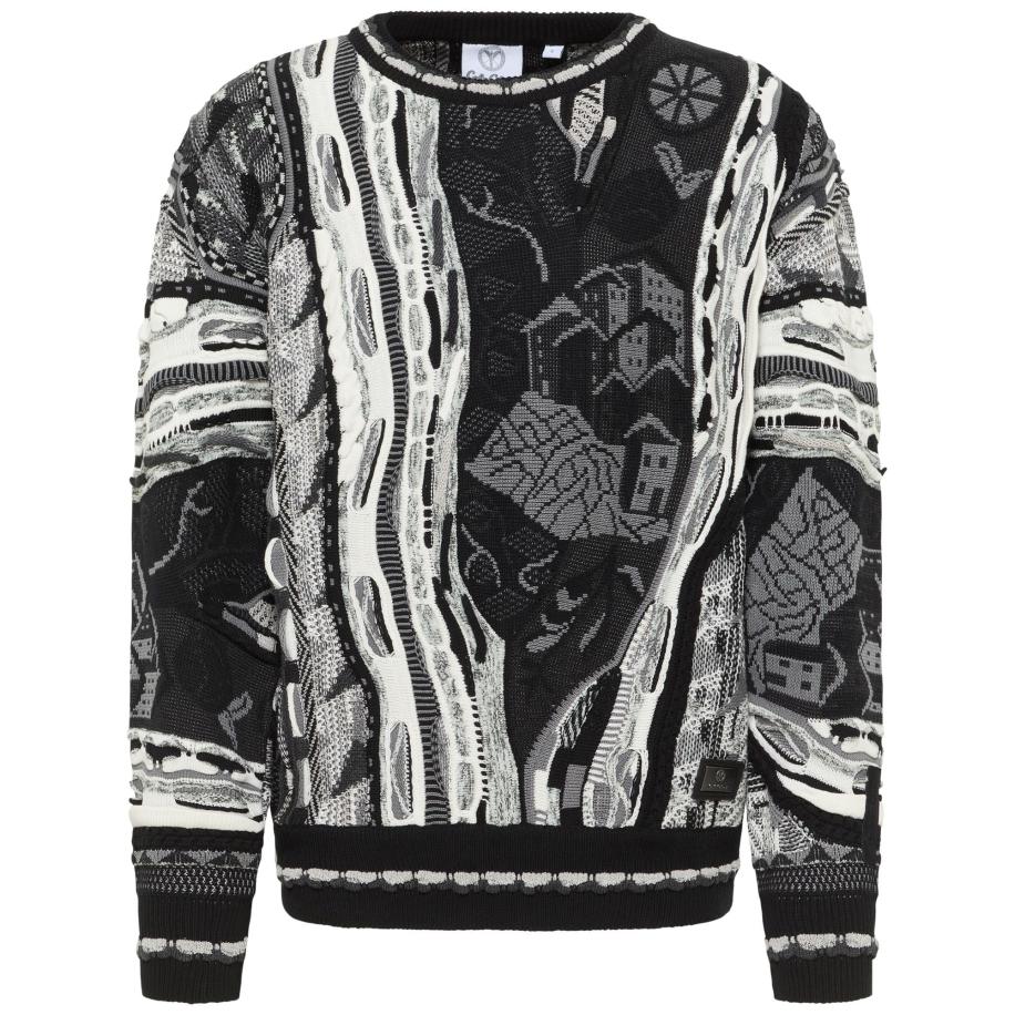 carlo colucci Carlo Colucci Trui Eberhoefer grijs / zwart -