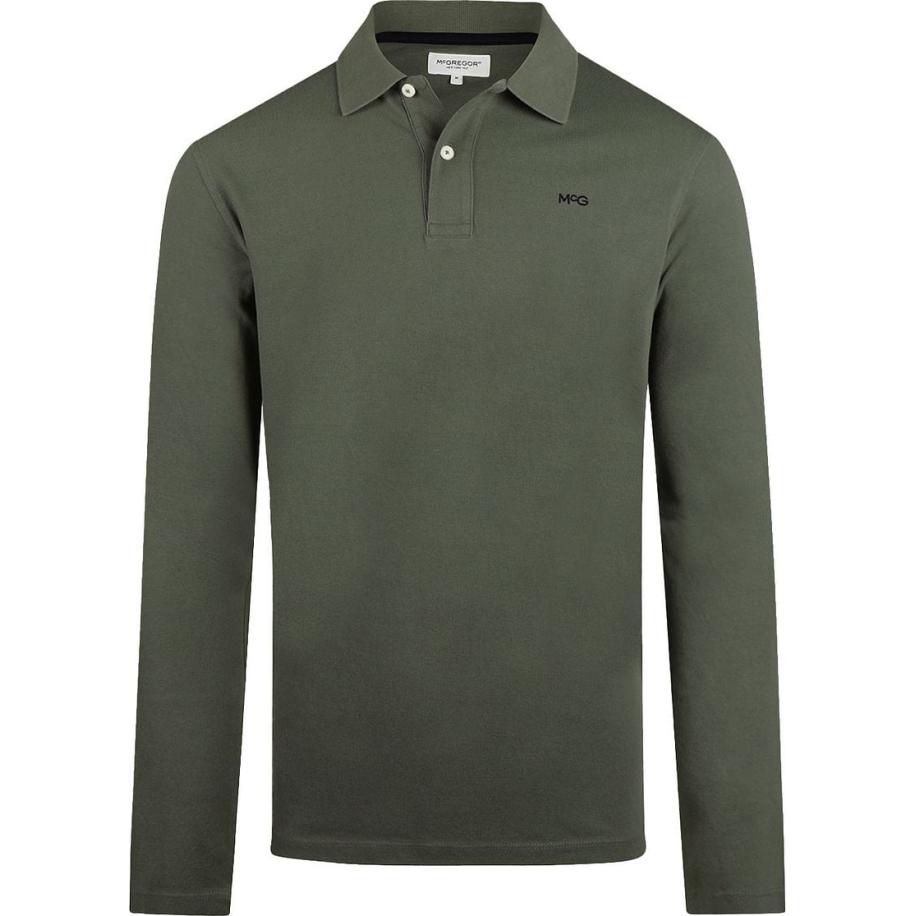 McGregor Long Sleeve Poloshirt Pine Groen Groen