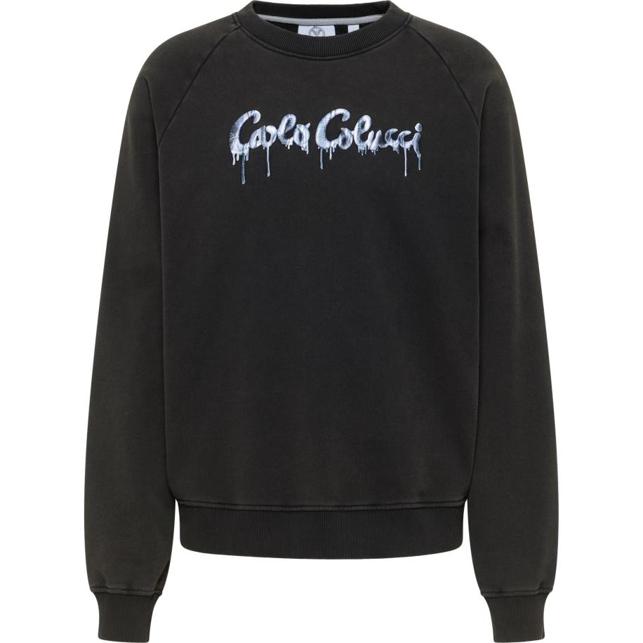 carlo colucci Carlo Colucci Sweatshirt Erspamer blauw / zwart / wit -