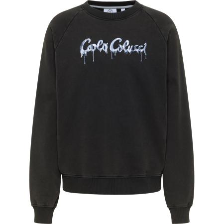 carlo colucci Carlo Colucci Sweatshirt Erspamer blauw / zwart / wit