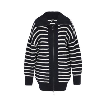 DreiMaster DreiMaster Maritim Gebreid vest marine / wit