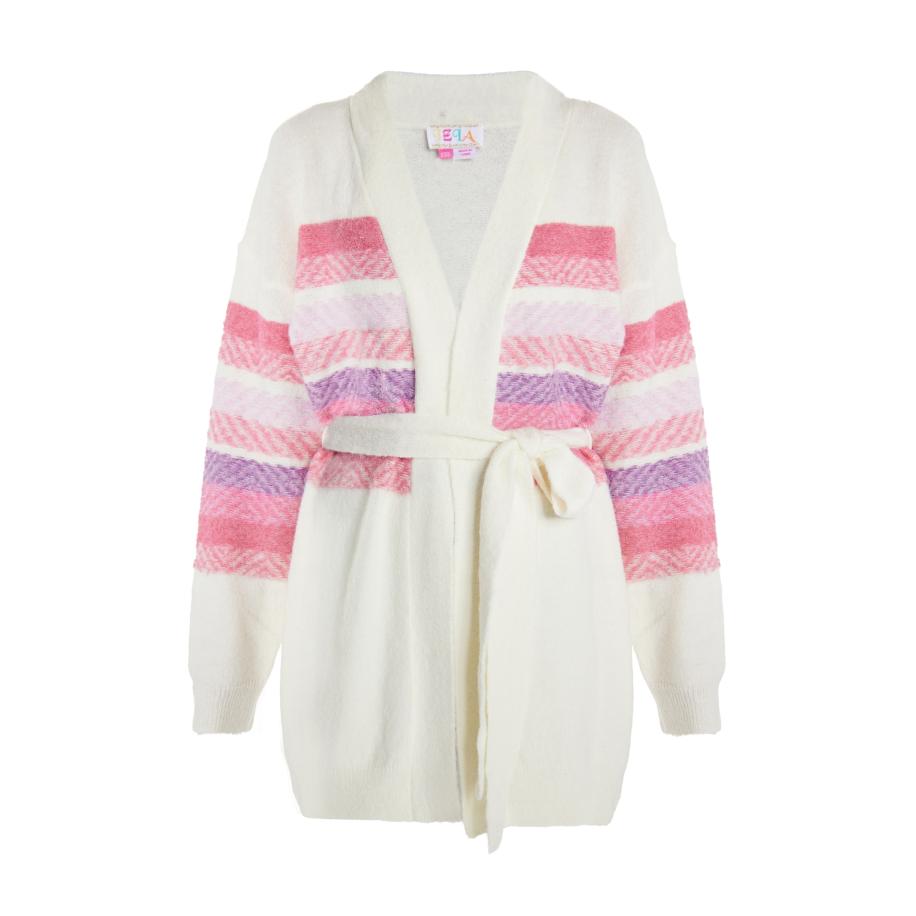 IZIA IZIA Gebreid vest lichtlila / rosa / lichtroze / natuurwit -