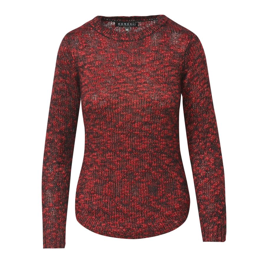 KOROSHI KOROSHI Trui rood gemêleerd -