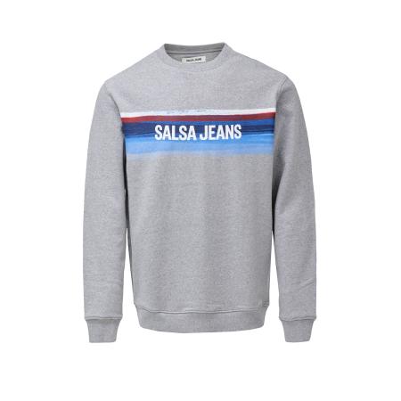 Salsa Salsa Jeans Sweatshirt lichtblauw / donkerblauw / grijs gemêleerd / donkerrood / wit