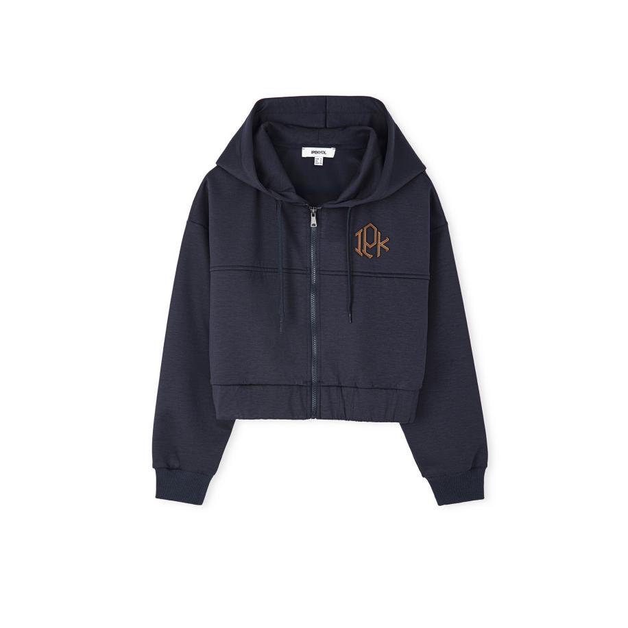 Ipekyol Ipekyol Sweatvest navy / bruin -