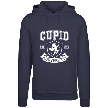 F4NT4STIC F4NT4STIC Sweatshirt Cupid University Valentinstag donkerblauw / wit