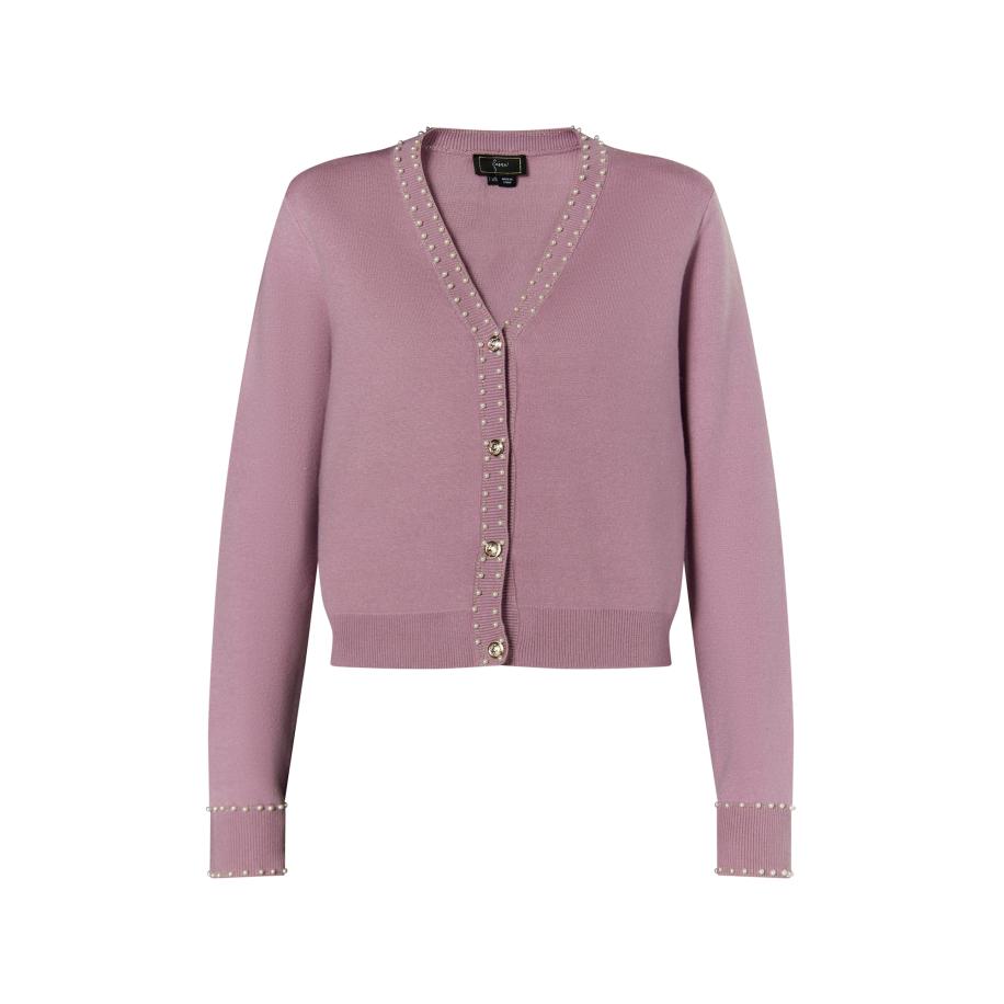 Faina faina Gebreid vest oudroze -