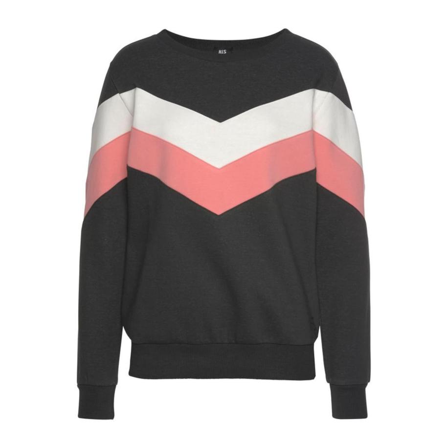 H.I.S H.I.S Sweatshirt lichtroze / zwart / natuurwit -