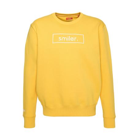 smiler. Trui Cuddle geel / wit