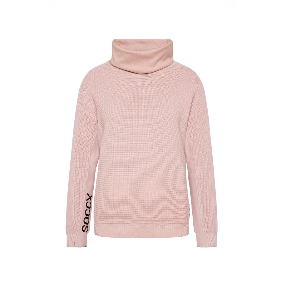Soccx Soccx Trui rosa / zwart -