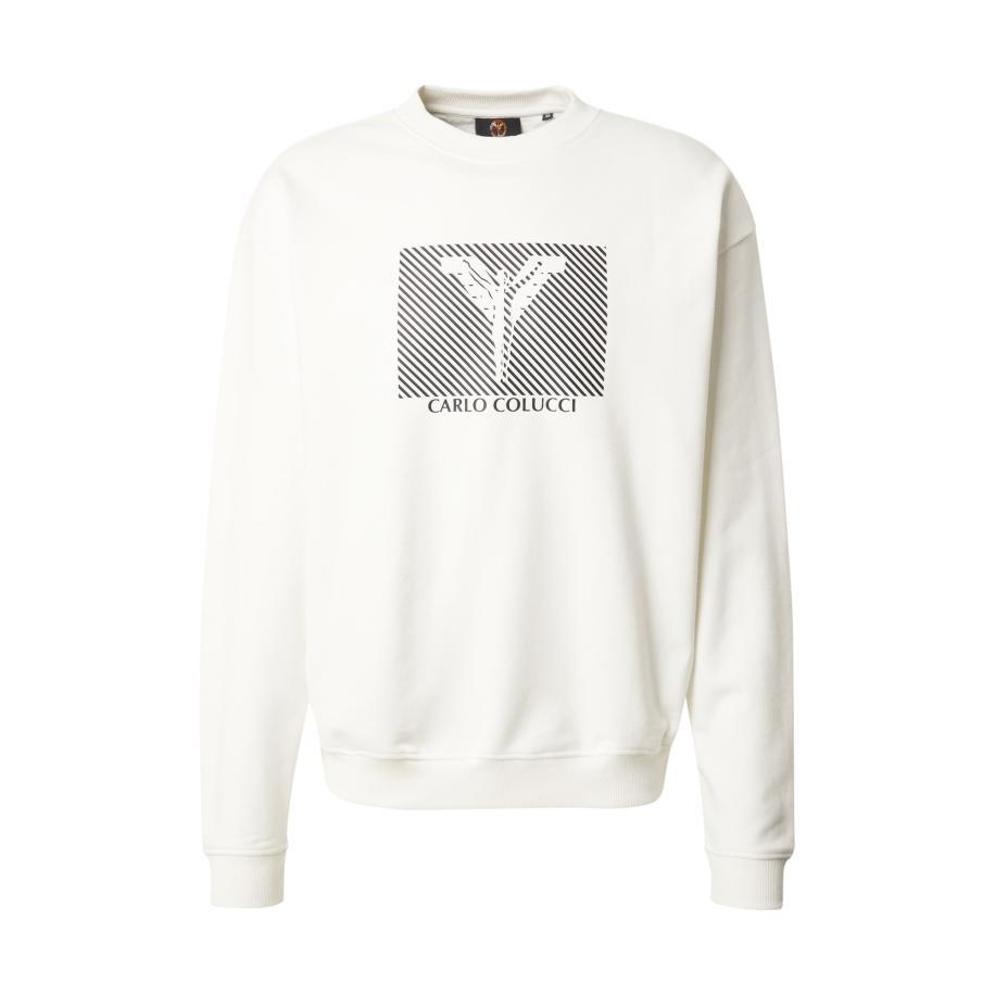 carlo colucci Carlo Colucci Sweatshirt zwart / offwhite -