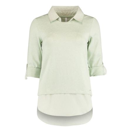 Hailys Hailys Trui Linda lichtgroen / wit