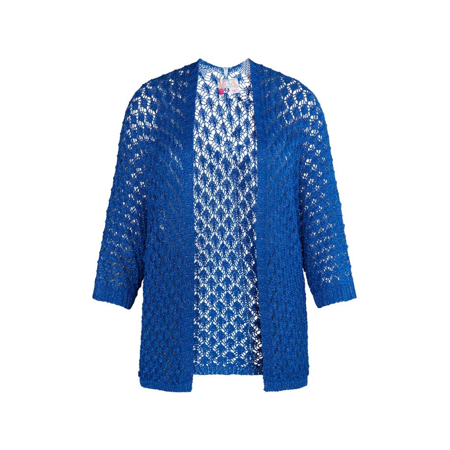 IZIA IZIA Gebreid vest blauw -