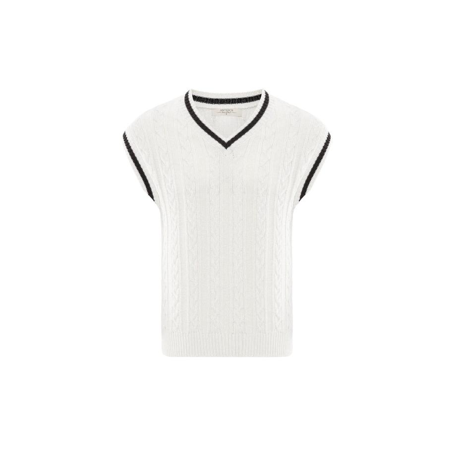 Antioch Antioch Trui zwart / offwhite -