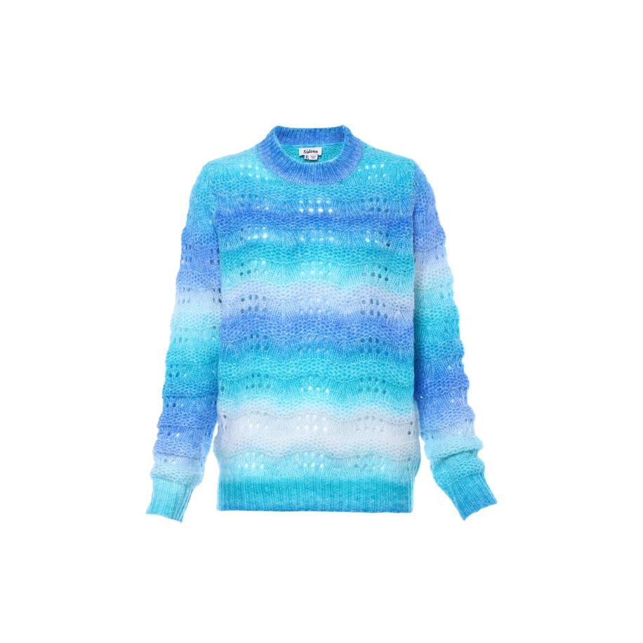 Sidona Sidona Trui blauw / aqua / wit -