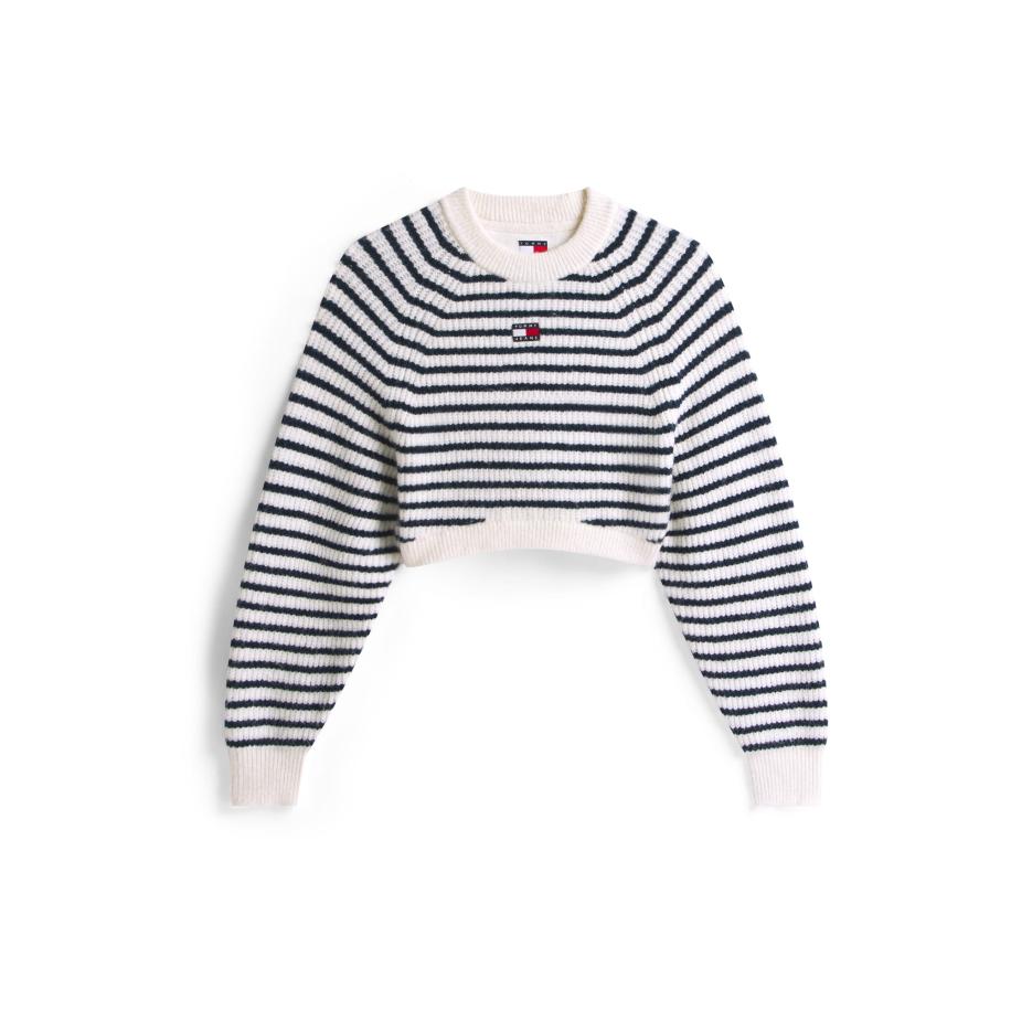 Tommy Jeans Tommy Jeans Trui navy / wit -