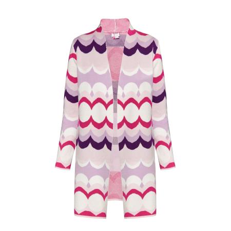 IZIA IZIA Gebreid vest gemengde kleuren / pink