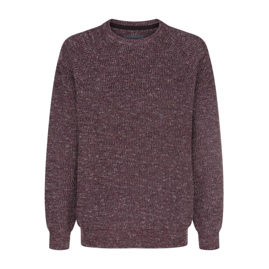 BABISTA Trui ronde halsdonkerrood, Faux-uni Rood