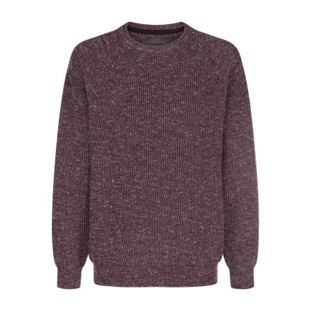 BABISTA Trui ronde halsdonkerrood, Faux-uni