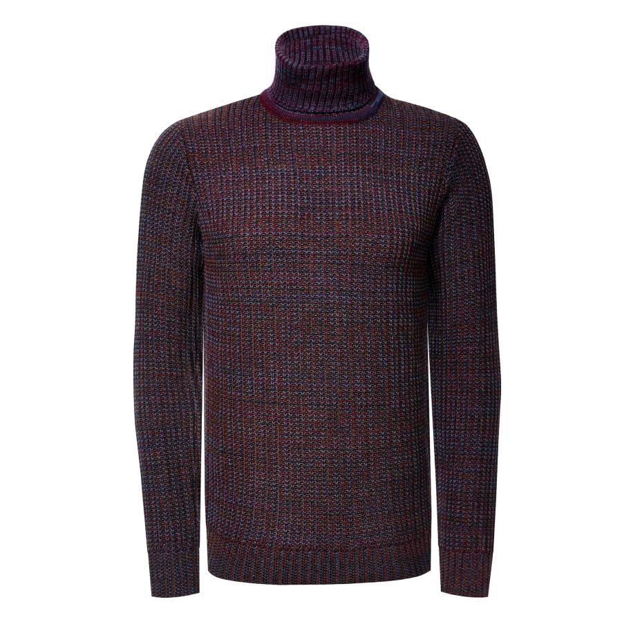 Rusty Neal Rusty Neal Trui wijnrood -