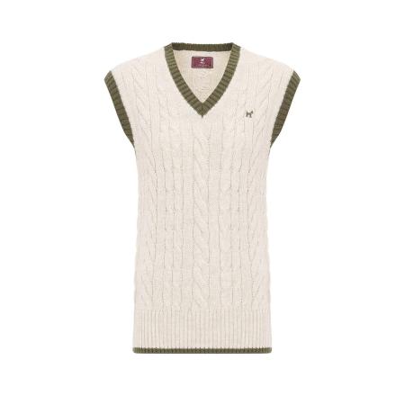 Williot Williot Trui ecru / groen