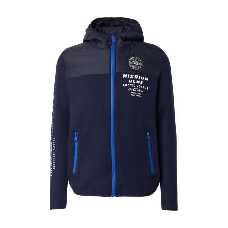 Camp David CAMP DAVID Gebreid vest blauw / wit