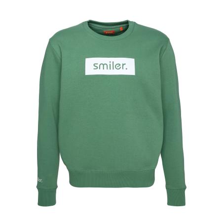 smiler. Trui Cuddle groen / wit