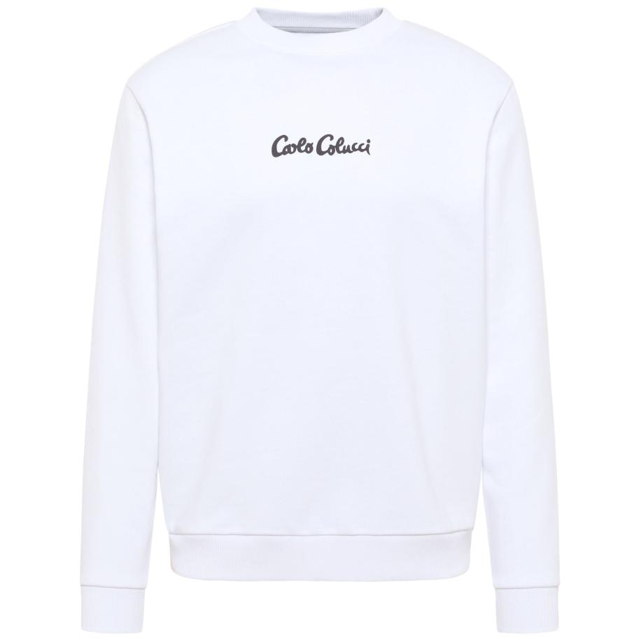 carlo colucci Carlo Colucci Sweatshirt Dioda zwart / wit -