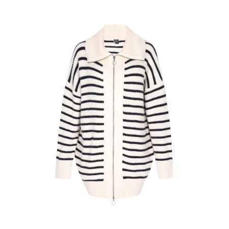 DreiMaster DreiMaster Maritim Gebreid vest Maritim marine / wolwit