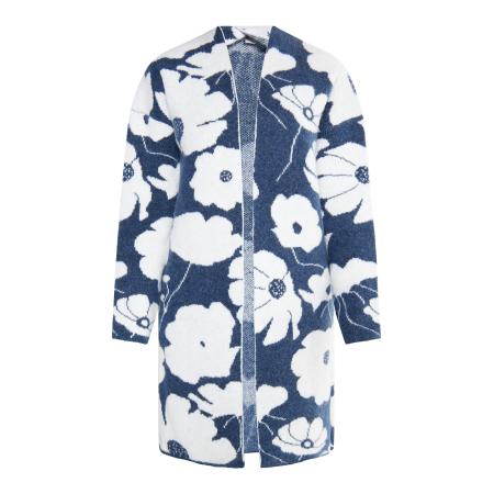 Usha Usha Gebreid vest Lurea marine / wit