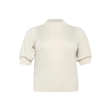 KAFFE CURVE Trui KC Regitta wit