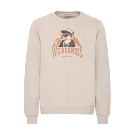 Blend BLEND Sweatshirt BHIAN beige / taupe / oranje / zwart