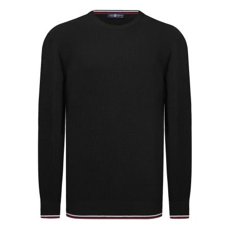 Jimmy Sanders Jimmy Sanders Trui bloedrood / zwart / wit