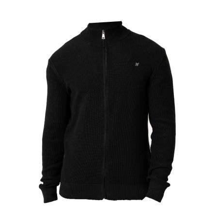 Williot Williot Gebreid vest navy / rood / zwart / wit