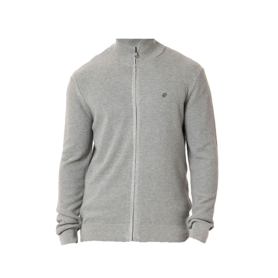 Williot Williot Gebreid vest navy / lichtgrijs / rood / wit -