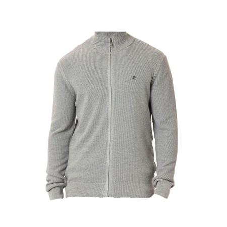 Williot Williot Gebreid vest navy / lichtgrijs / rood / wit