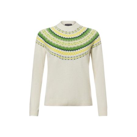Franco Callegari Franco Callegari Trui ecru / groen gemêleerd