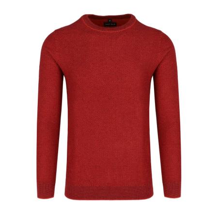 Marvelis Casual Trui ronde hals barolo, Gestructureerd