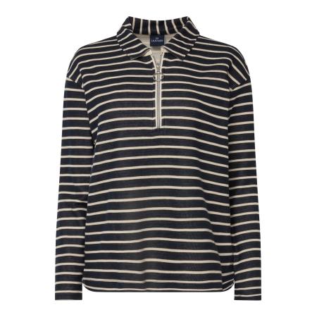 LAURASØN LAURASØN Sweatshirt donkerbeige / zwart