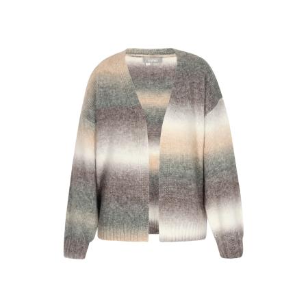 Usha Usha Gebreid vest beige / grijs / donkergrijs