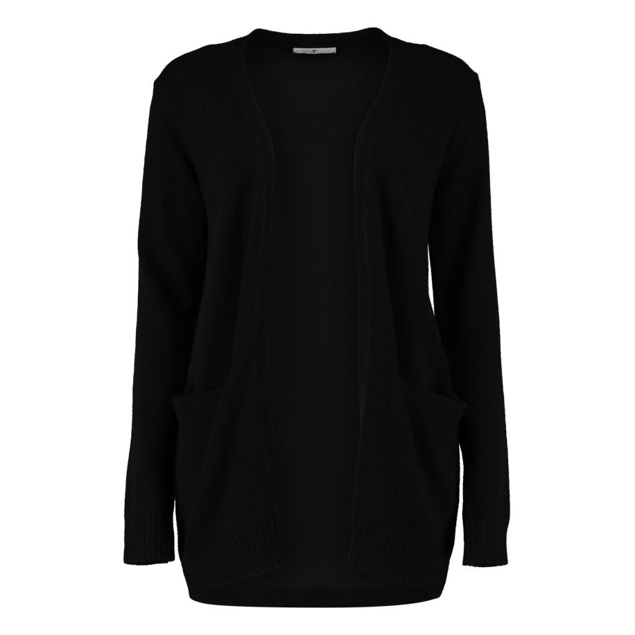 Hailys Hailys Gebreid vest Stacy zwart -